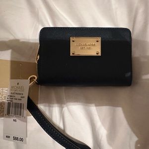 Navy Michael Kors Wallet/Wristlet